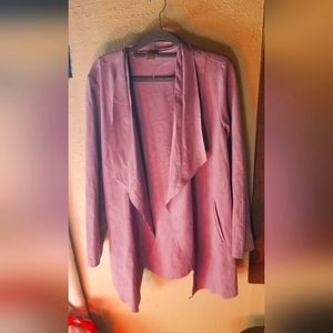 Chico's faux suede jacket